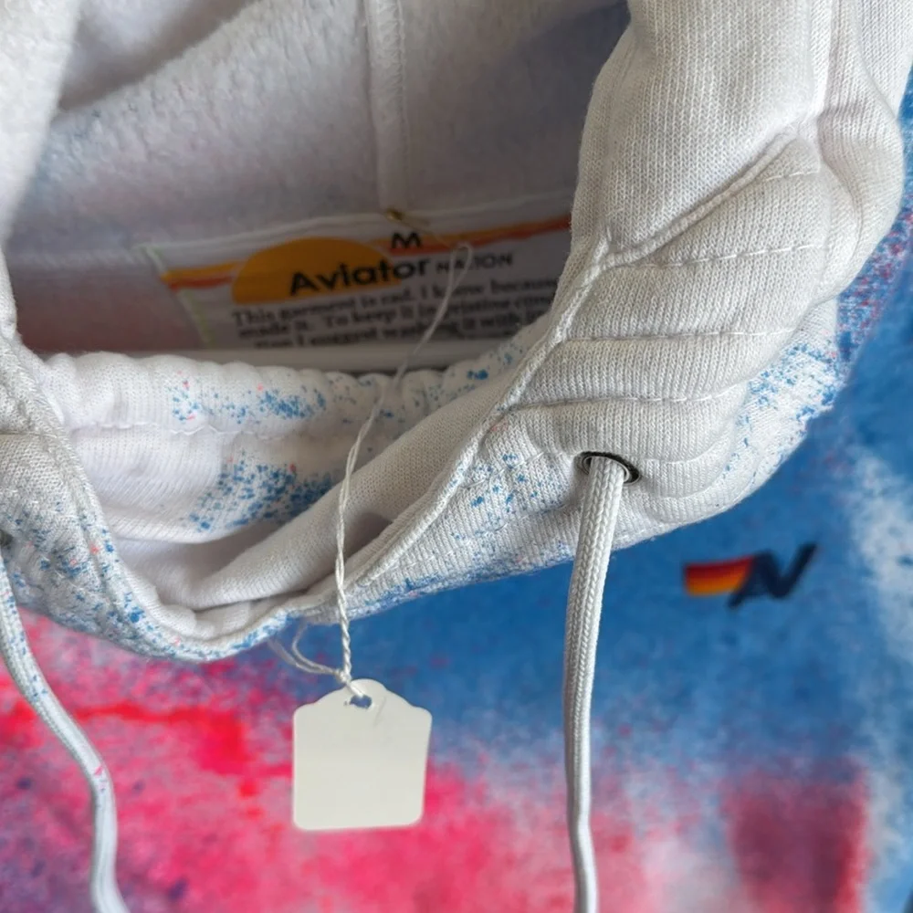Aviator Nation rare new with tags tie-dye hoodie size medium - Picture 3 of 4